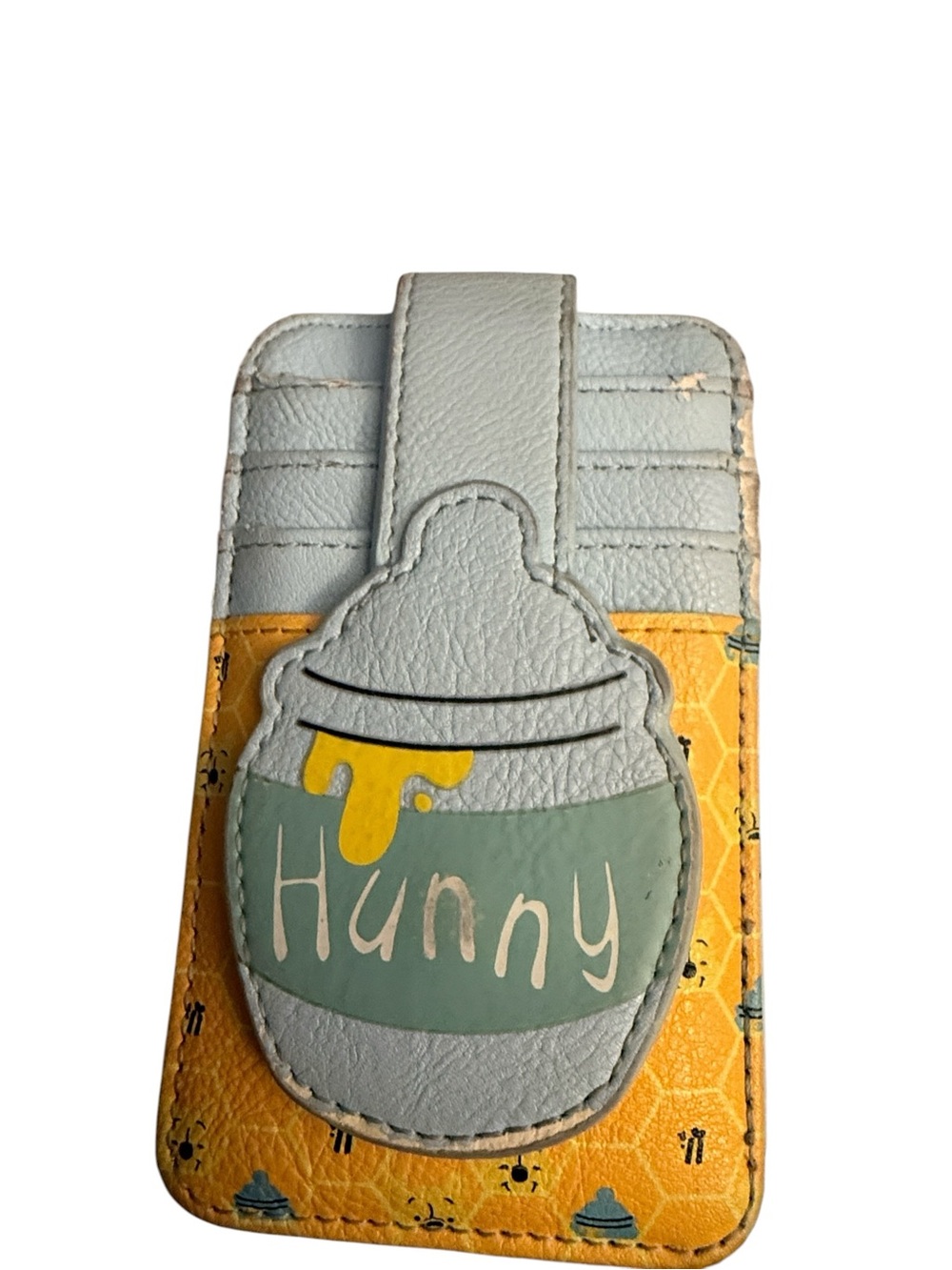 Disney Blue & Yellow 'Hunny' Card Holder Wallet